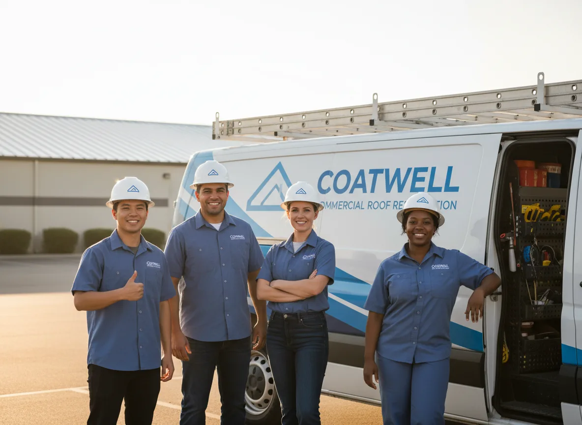 Commercial roof coating company in Burdett, KS